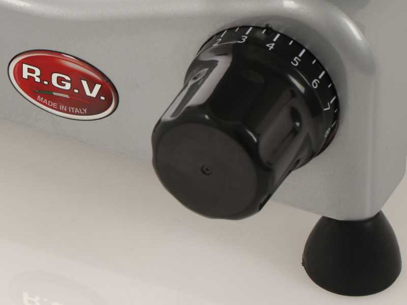 RGV Desy AF 275 F Silver - Aufschnittmaschine mit geh&auml;rtetem Messer 275 mm - 150W