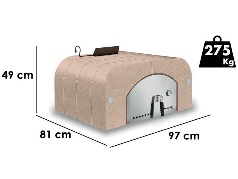 Palazzetti Easy Medium - Holzbackofen Pizzaofen - Innenraum: 77x65 cm - 4 Pizzen