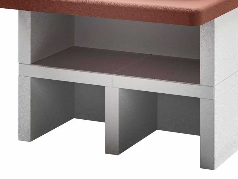 Palazzetti Easy Medium mit Unterbau - Holzbackofen Pizzaofen - Innenraum 77x65 cm