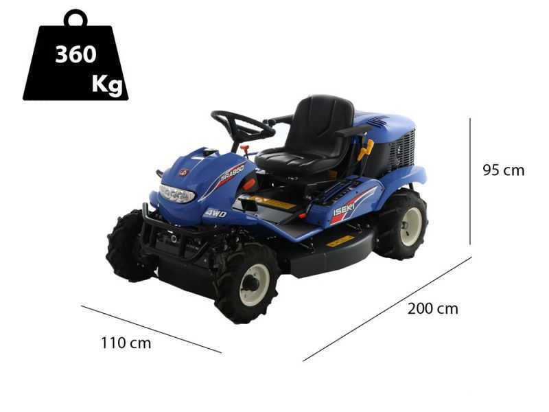 Hochgras-Rasentraktor Iseki SRA 950A 4WD - Kawasaki Motor 726 cm&sup3; -  Vierradantrieb