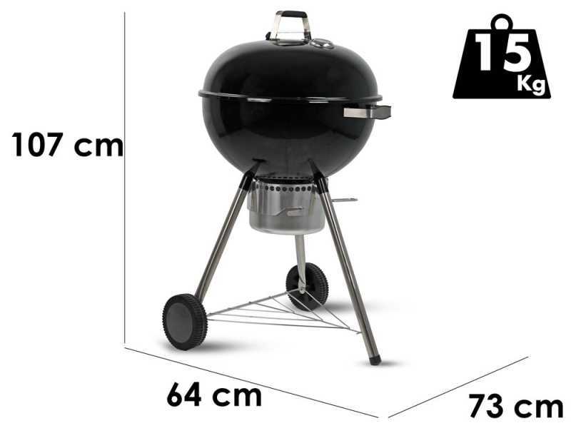 MasterCook Ketty 57 - Holzkohlegrill - Durchmesser des Grillrosts 57 cm