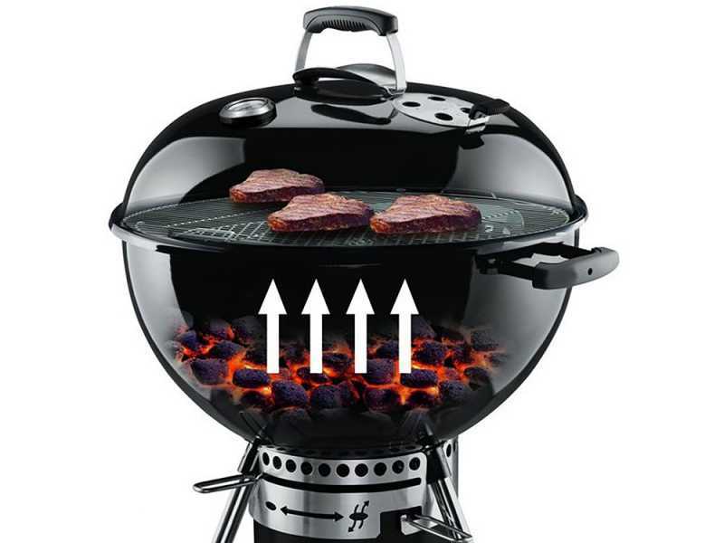 MasterCook Ketty 57 - Holzkohlegrill - Durchmesser des Grillrosts 57 cm