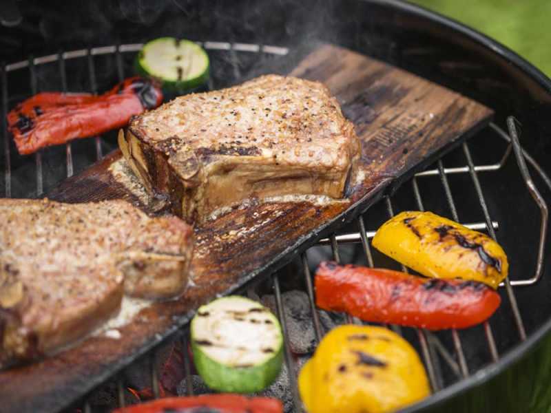 MasterCook Sally - Holzkohlegrill mit Wagen - Durchmesser des Grillrosts 57 cm