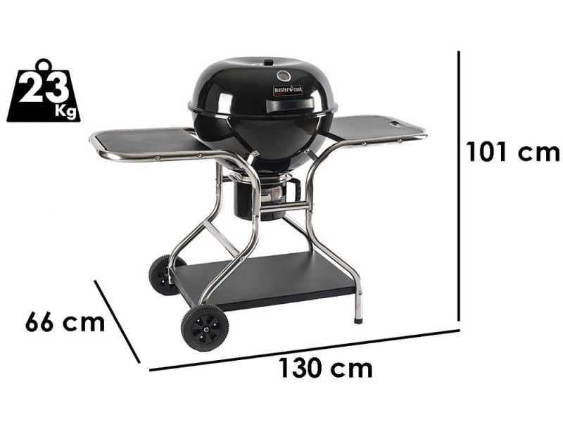 MasterCook Sally - Holzkohlegrill mit Wagen - Durchmesser des Grillrosts 57 cm