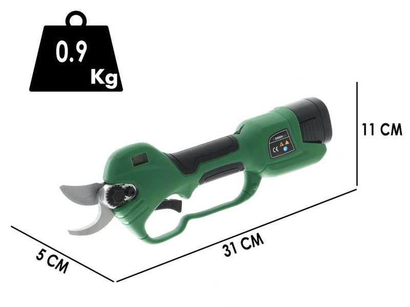 Akku-Baumschere GreenBay TopCut 28 - 2 Akkus 16.8V - 2Ah