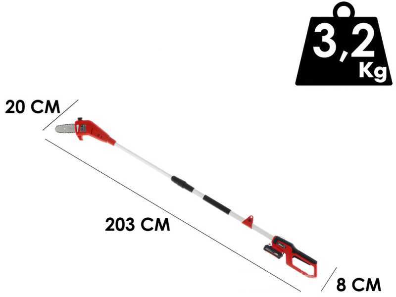 Akku-Hochentaster mit Teleskopschaft Einhell GC-LC 18/20 Li T- 18V- 2.5Ah