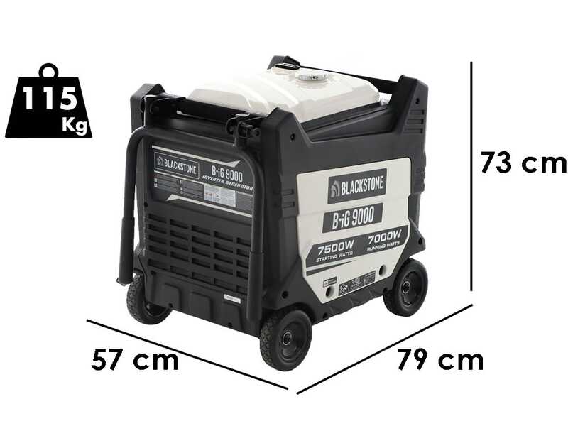 BlackStone B-iG 9000 - Inverter Stromerzeuger 7.5 kW - Dauerleistung 7 kW - 230V + ATS