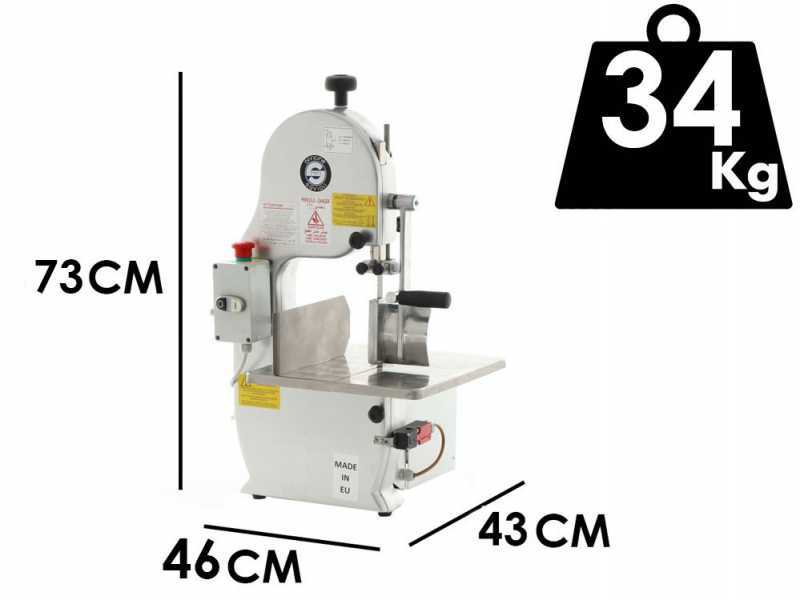 Knochens&auml;ge Savioli 200 eloxiert - 1520 mm Messer - 400V - Bands&auml;ge