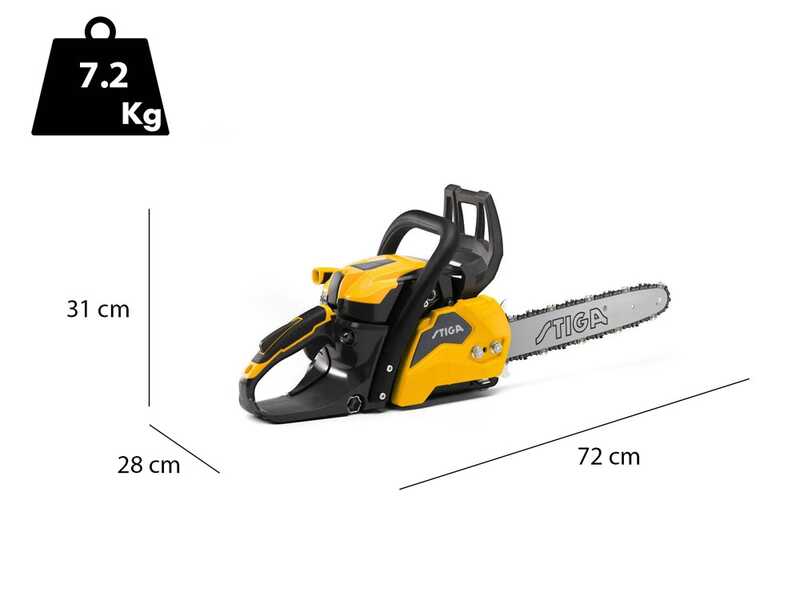Stiga CS 540 - Benzin-Motors&auml;ge - 2-Takt-Motor 38,5 cm&sup3; - Schwert 35 cm 14&quot;