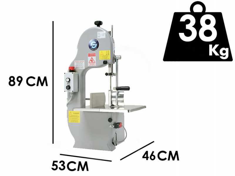 Knochens&auml;ge Savioli 200 lackiert - 1830 mm Messer - 230V - Bands&auml;ge