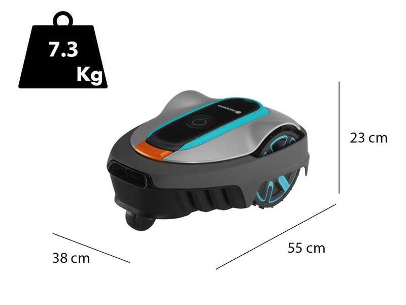 M&auml;hroboter Gardena SILENO city 600 - Bluetooth - Schnittbreite 16 cm