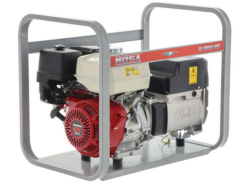 MOSA GE 8000 HBT - Benzin-Stromerzeuger 6.4 KW - 400V - Generator Made in Italy