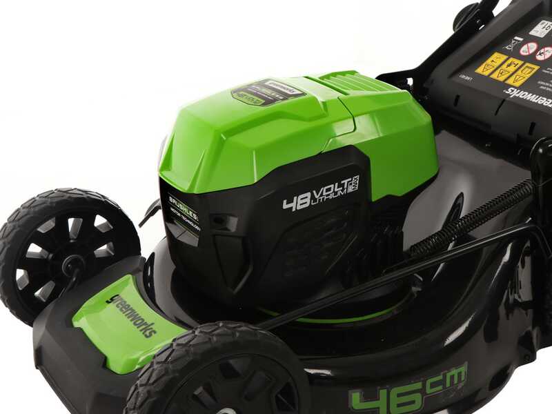 Greenworks GD48LM46 48V - Akku-Rasenm&auml;her - SOLO - AKKU UND LADEGER&Auml;T NICHT ENTHALTEN