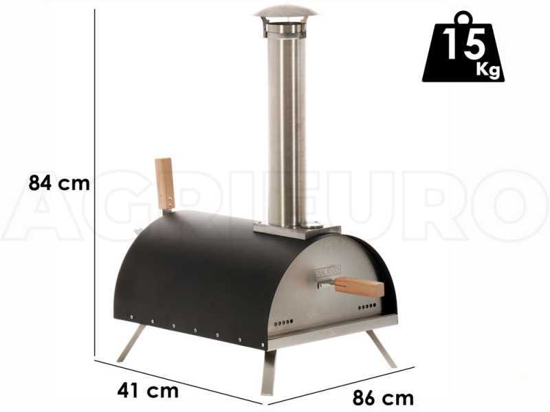 Royal Food WOODSY 13 - Pellet-Pizzaofen - Backkapazit&auml;t: 1 Pizza