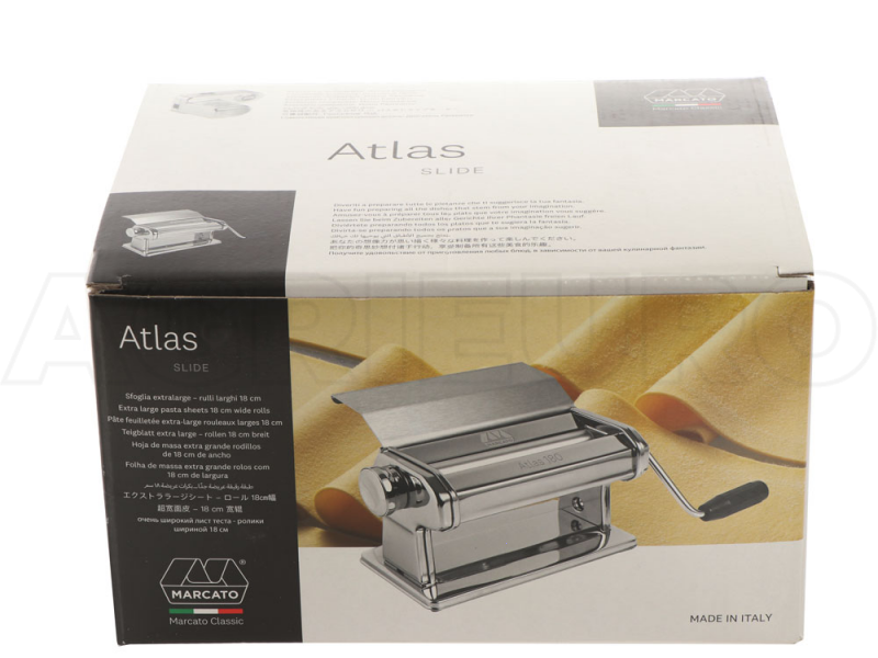 Marcato Atlas 150 Slide - Manuelle Nudelmaschine aus Edelstahl