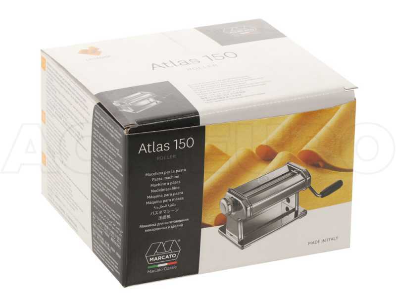 Nudelmaschine Marcato Atlas 150 Roller - Manuelle Nudelmaschine f&uuml;r hausgemachte Pasta