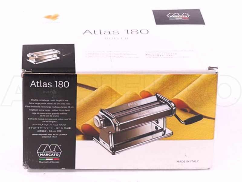 Marcato Atlas 180 Roller - Manuelle Nudelmaschine aus Edelstahl