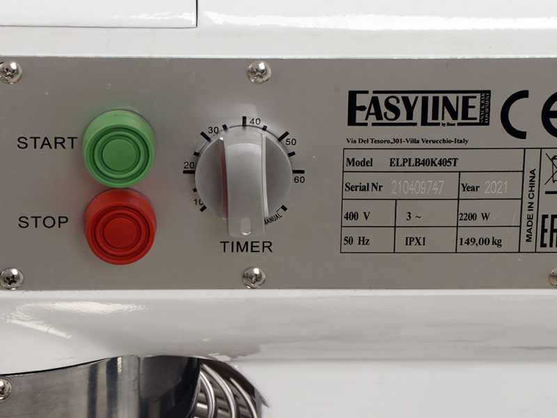 Profi-R&uuml;hrmaschine FIMAR EASYLINE B40K - 40 Liter Sch&uuml;ssel aus Edelstahl - dreiphasig