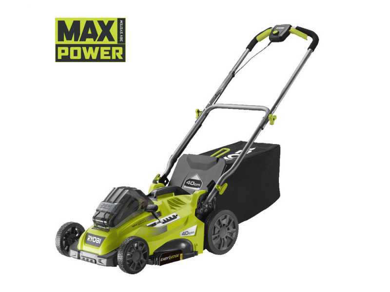 Akku-Rasenm&auml;her RYOBI RLM36X41H50G - MAX POWER 36V - 5Ah - 45 l Grasfangkorb - 40 cm Schnittbreite