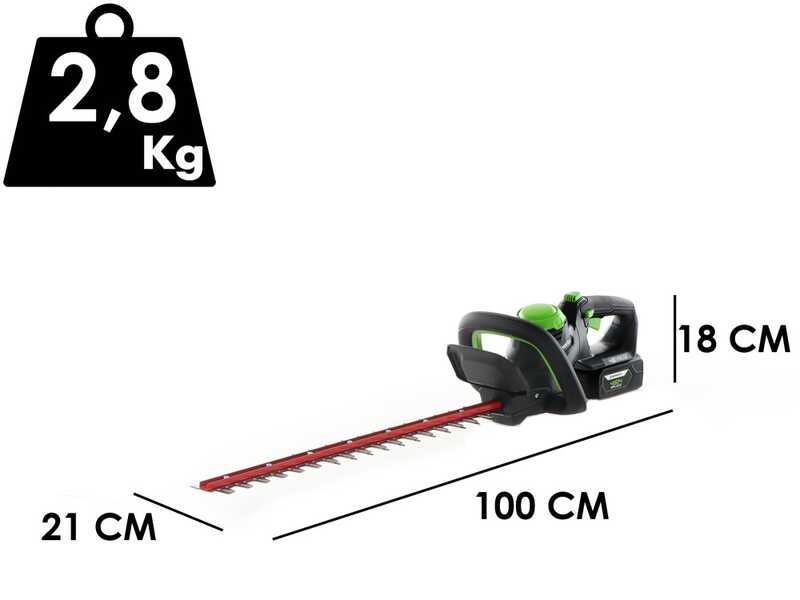 Akku-Heckenschere Greenworks G48HT 48V - OHNE AKKUS UND LADEGER&Auml;T