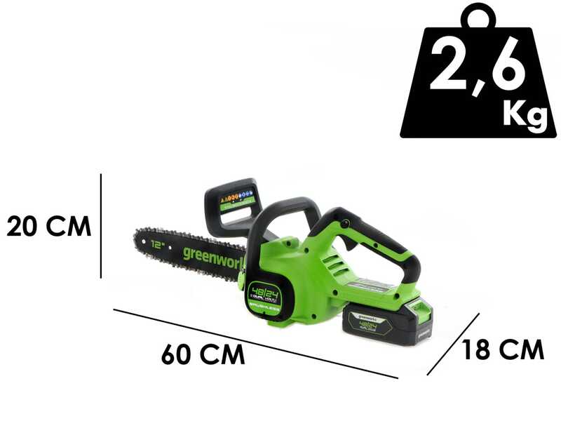 Greenworks GD24CS30 - Akku-Kettens&auml;ge 24V 4Ah - Schwert 30 cm