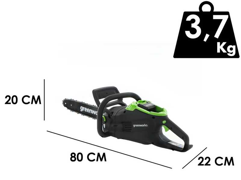 Greenworks GD48CS36 - Elektro-Kettens&auml;ge - Schwert 36 cm - AKKU UND LADEGER&Auml;T NICHT ENTHALTEN