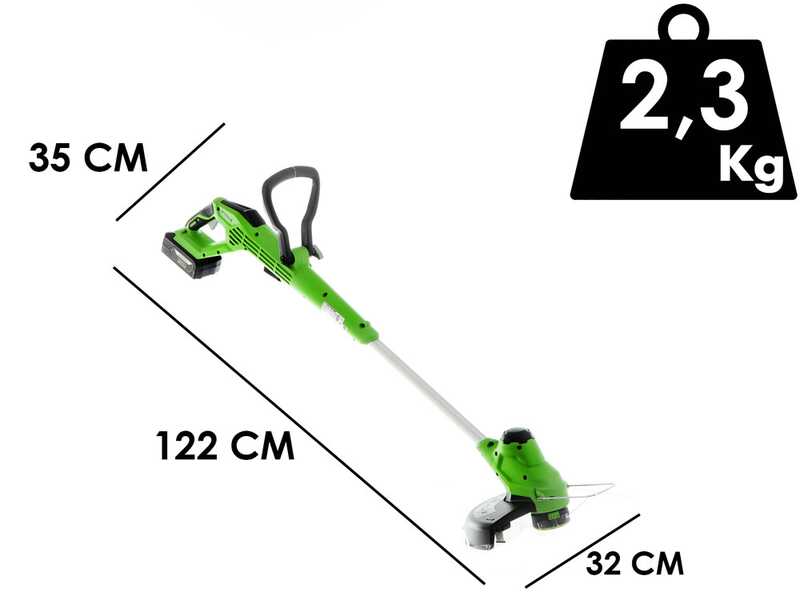 Greenworks G24LT28 - Akku-Rasentrimmer - 24V - 4 Ah Akku