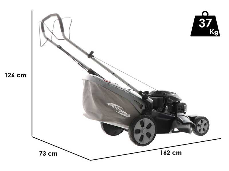 Benzin-Rasenm&auml;her mit Radantrieb CastelGarden XS 55 S -  4 in 1 - 53 cm Schnittbreite