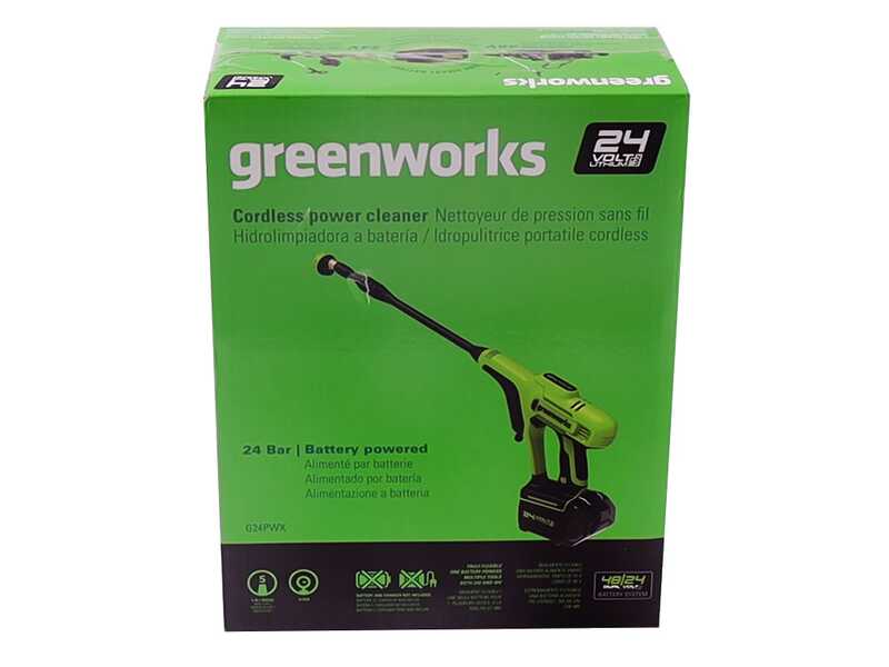 Akku-Mitteldruckreiniger Greenworks G24PWX - 24V - 4Ah