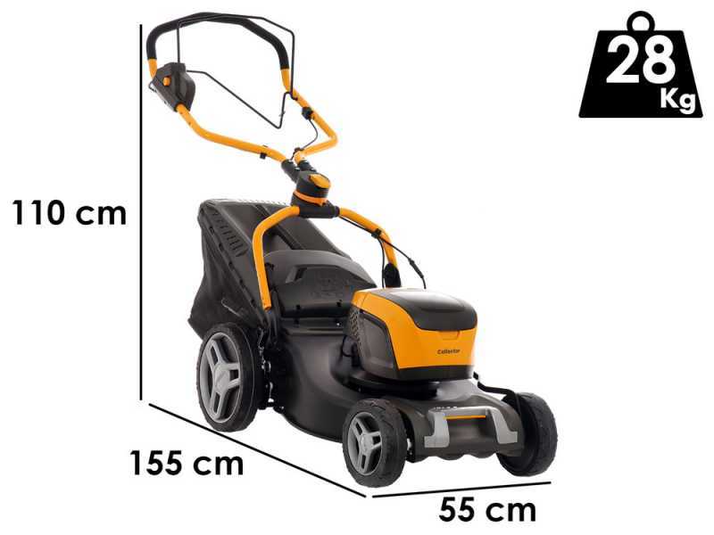 Stiga COLLECTOR 548e S Kit - Akku-Rasenm&auml;her - 48V/4Ah - Schnittbreite 46 cm