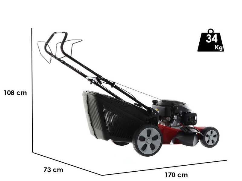 Benzin-Rasenm&auml;her mit Radantrieb CastelGarden XC 53 S C - 4 in 1 - 166 ccm Motor