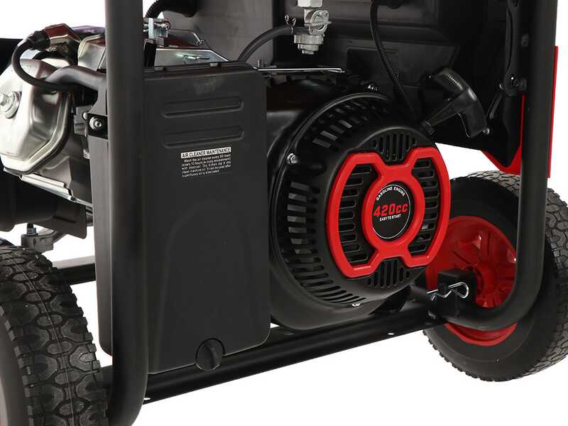 Mosa GE 6900 - Benzin-Stromerzeuger auf R&auml;dern 6.5 kW - Dauerleistung 6 kW - 230V