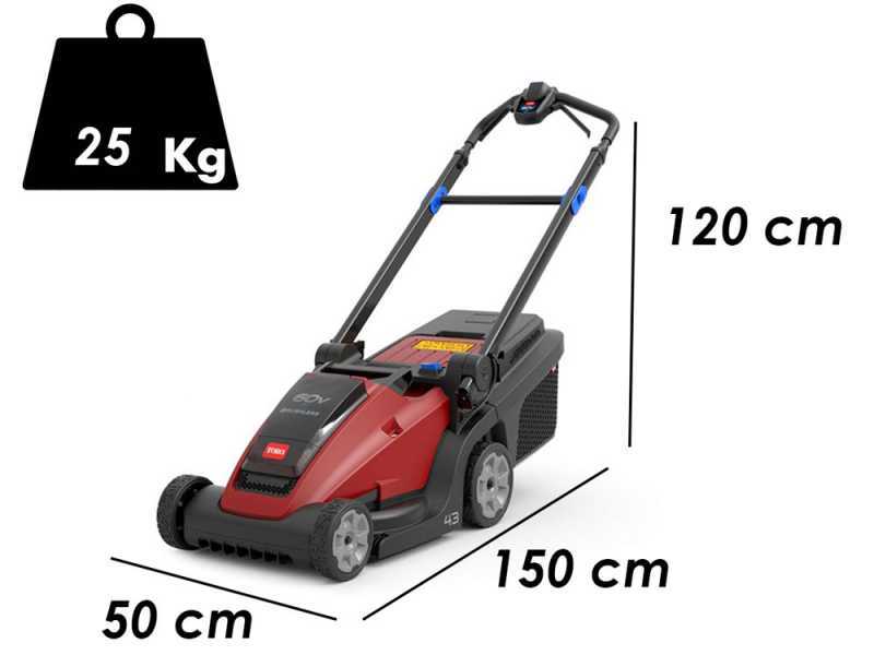 Akku-Rasenm&auml;her TORO Recycler  TO-21843 - 60V - 4Ah - 43 cm Schnittbreite - 50 Liter Fangkorb
