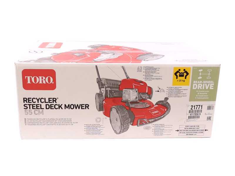 Benzin-Rasenm&auml;her 4-Takt-Motor TORO Recycler TO-21774 B&amp;S675 Allradantrieb - 55 cm Schnittbreite - 63 Liter Fangkorb