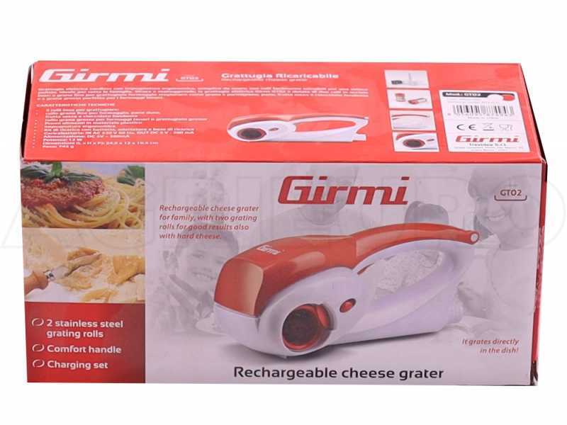Girmi GT0201 - Akku-K&uuml;chenreibe - 2 mitgelieferte Walzen