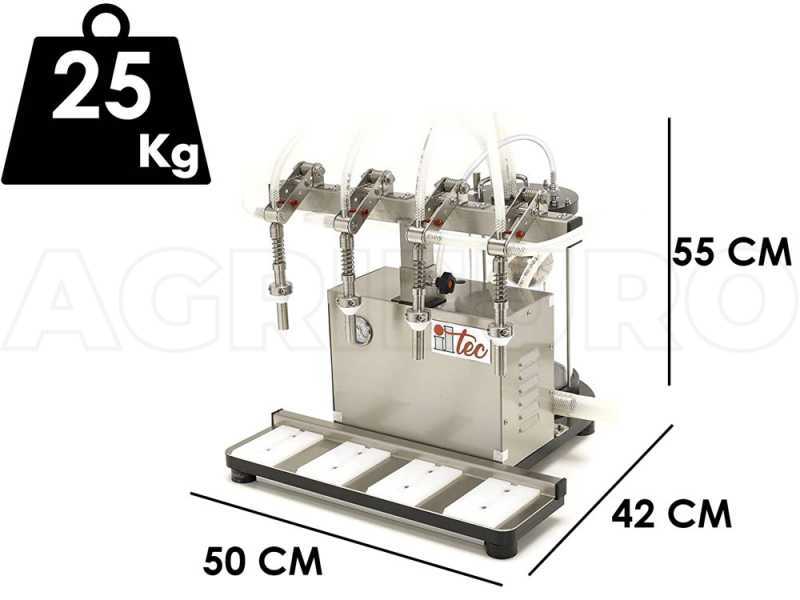 Elektrischer Gegendruck-Abf&uuml;ller Il-Tec Ultrafiller 4 - Abf&uuml;ller f&uuml;r Lebensmittelfl&uuml;ssigkeiten