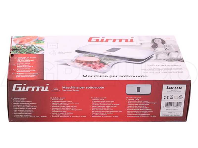 GIRMI VT5101 - Automatisches Vakuumierger&auml;t  - Schwei&szlig;leiste 31 cm 