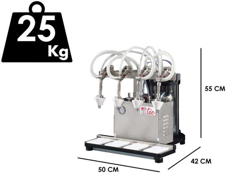 Druckluft-Abf&uuml;llmaschine Il-Tec Ultrafiller 4 Pomodoro- Abf&uuml;ller f&uuml;r dickfl&uuml;ssige Fl&uuml;ssigkeiten