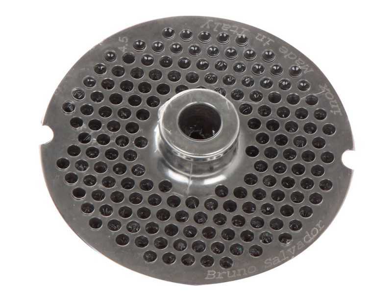 Lochscheibe f&uuml;r Fleischwolf N.8 - 4,5 mm L&ouml;cher - 61 mm Durchmesser der Lochscheibe