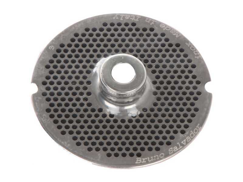 Lochscheibe f&uuml;r Fleischwolf N.12 - 3 mm L&ouml;cher - 69 mm Durchmesser der Lochscheibe