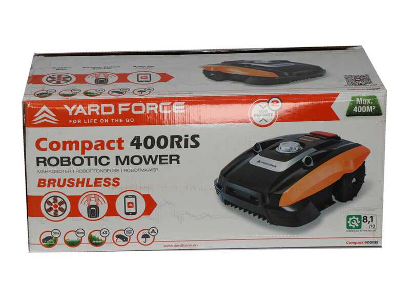 M&auml;hroboter Yard Force Compact  400RiS - App-Steuerung - IRadar-Ultraschallsensoren
