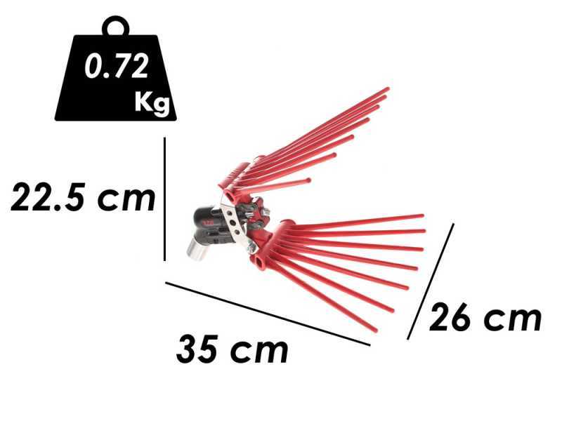 Pneumatische Olivenerntemaschine  Lisam V8 Titanium - Olivenr&uuml;ttler 7-8 bar - 2000 Schl&auml;ge pro Minute