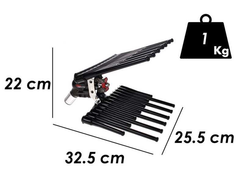 Pneumatische Olivenerntemaschine Lisam MG Turbo - Olivenr&uuml;ttler 7 - 8 bar - 1800 Schl&auml;ge pro Minute