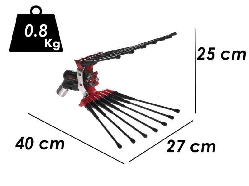 Pneumatische Oliven-Erntemaschine Lisam V8 Carbon - Olivenr&uuml;ttler  7 - 8 bar - 1800 Schl&auml;ge pro Minute