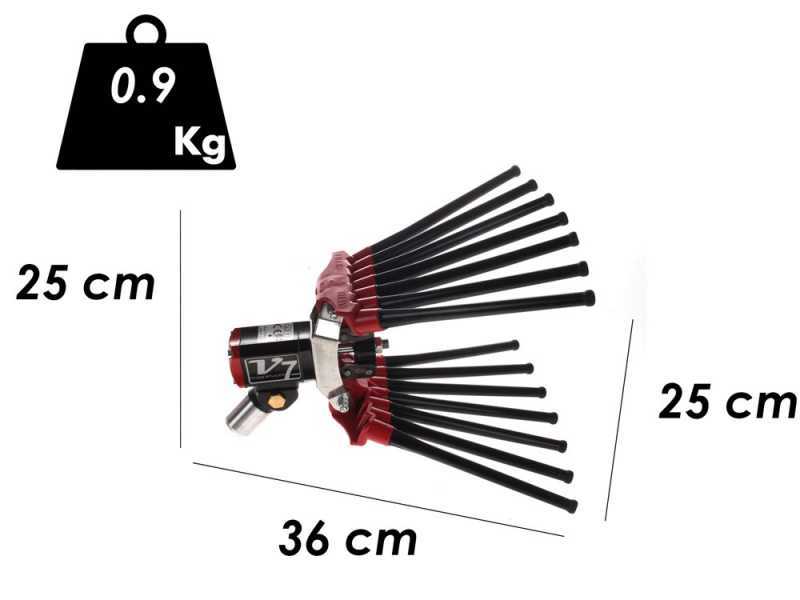 Pneumatische Oliven-Erntemaschine Lisam V7 Magnesium - Olivenr&uuml;ttler - 7- 8 bar - 1600 Schl&auml;ge pro Minute