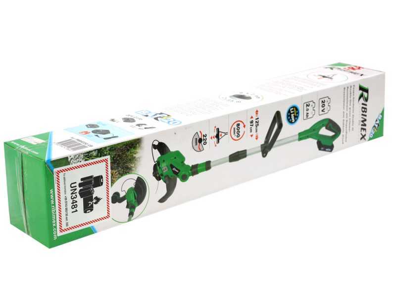 RIBIMEX PRBAT20-CB - Akku-Rasentrimmer - 20V 2Ah Akku