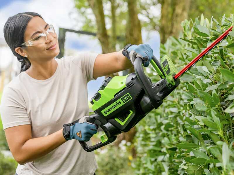 Elektrische Akku-Heckenschere Greenworks GD60HT66 60V - Schwert 66 cm- OHNE AKKU UND LADEGER&Auml;T