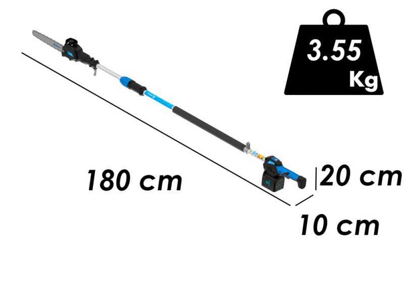 Akku-Handkettens&auml;ge Campagnola T-REX 160 - 240 mit Teleskopschaft - 21,6 V 5 Ah Akku