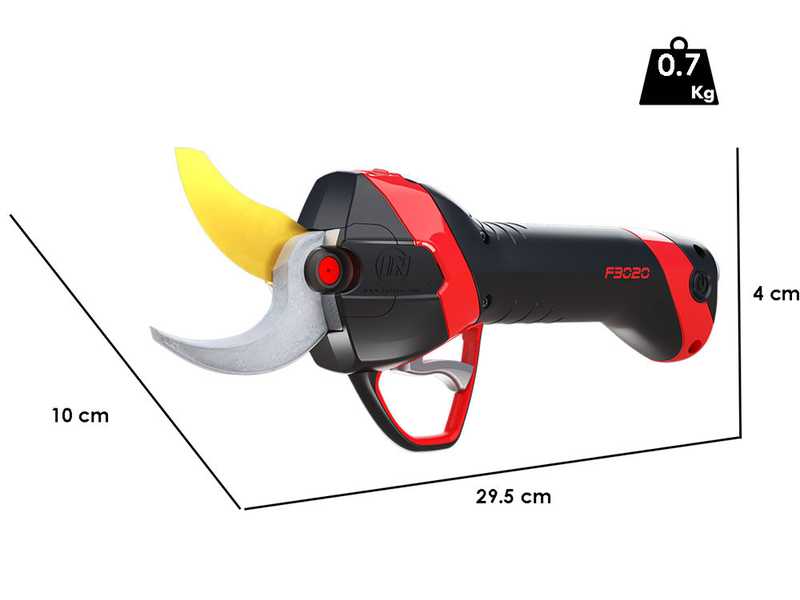 Akku-Baumschere Infaco F3020 mit Carbon-Teleskopschaft 147,5-212 cm - Standard Kit &Oslash; 40 mm - Akku und Rucksack enthalten