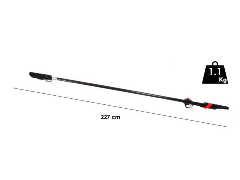 Akku-Baumschere Infaco F3020 mit festem Carbon-Verl&auml;ngerungsschaft 227 cm - Standard Kit &Oslash; 40 mm - Akku und Rucksack enthalten